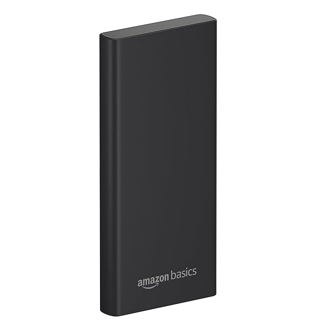 Amazon Nuts and bolts 10000mAh 22.5W Quick Accusing Power Bank of Link | Triple Result Ports |Dual Information Ports | Lithium Polymer Power Bank | Minimal Metal Body (Dark)