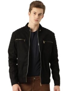 Leather Retail Men's Suede Faux Leather Jacket