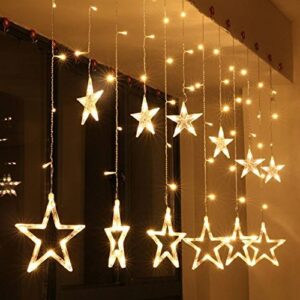fizzytech 12 Stars Curtain String Lights