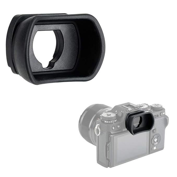 Kiwifotos Long Soft Viewfinder Eyecup Eyepiece for Fuji Fujifilm X-T4 X-T3 X-T2 X-T1 X-H1 XT4 XT3 XT2 XT1 XH1 GFX 50S GFX 100 Camera, Replace Fujifilm EC-XT L, EC-GFX, EC-XH W Eyecup