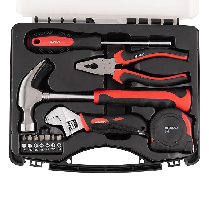 AGARO Hand Toolbox (12 Pieces)