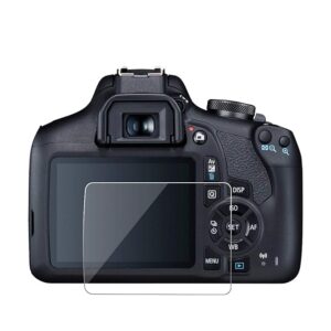 POPIO Tempered Glass Screen Protector for Canon 1100D / Canon 1200D / Canon 1300D / Canon 1500D with Edge To Edge Coverage and Installation Kit
